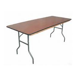 8 FT Rectangular Wood Table